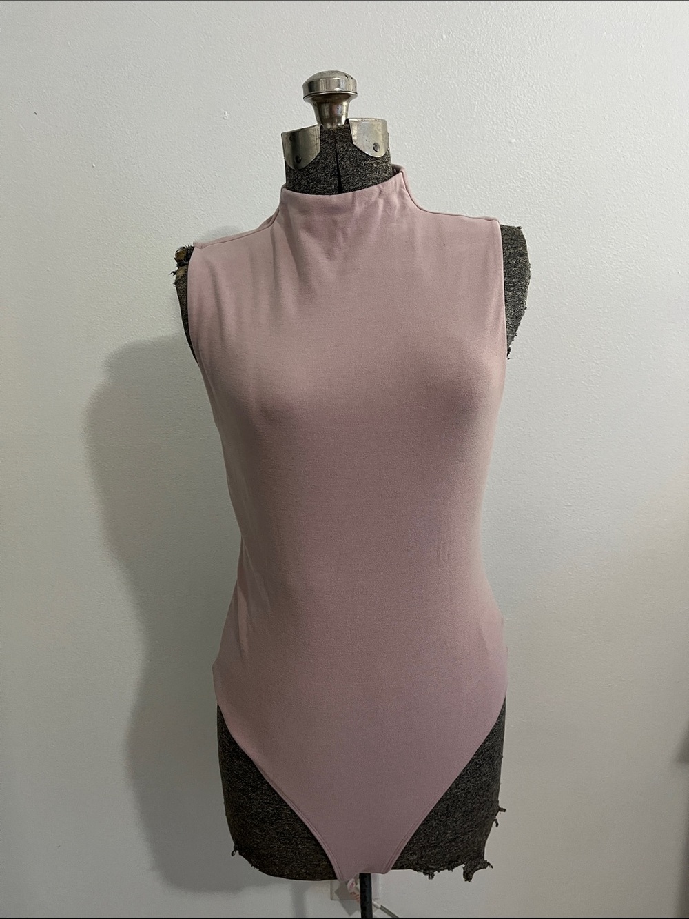 Express Sleeveless Mock Neck Bodysuit - Mauve